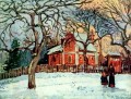 châtaigniers louveciennes hiver 1872 Camille Pissarro paysage